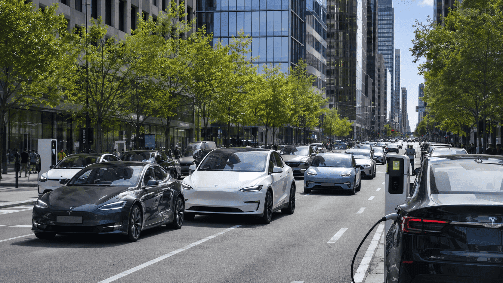 Electric Cars Outnumber Petrol-Powered Vehicles in Major City Centre