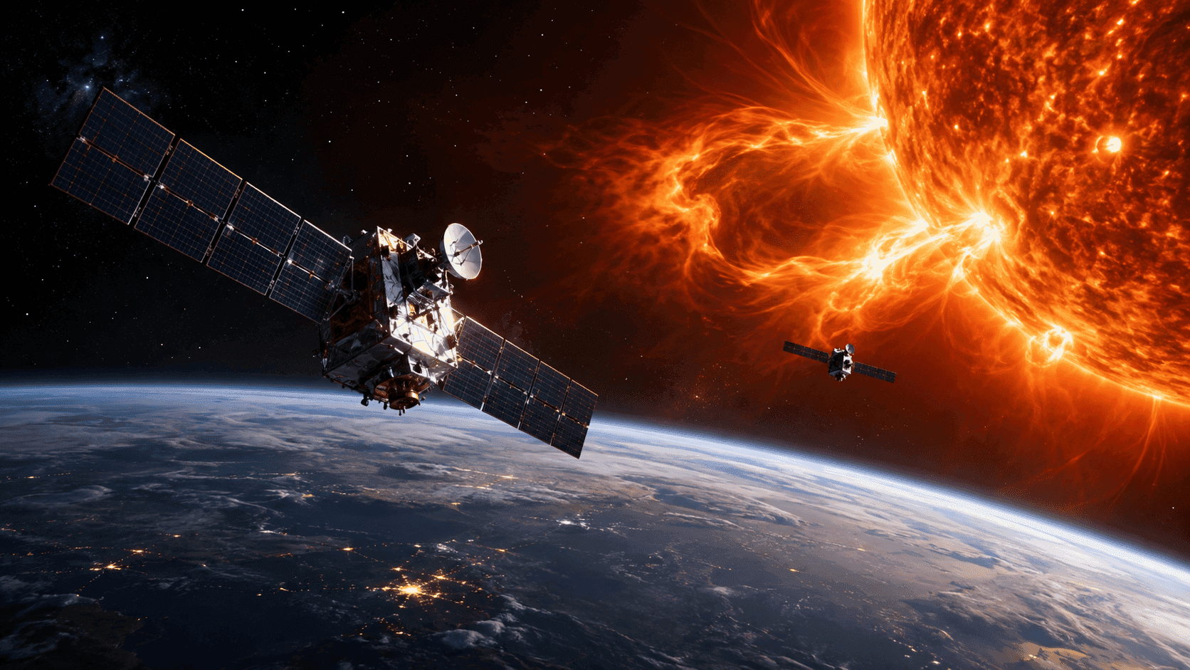 Satellite Networks Face New Risks From Powerful Solar Storms
